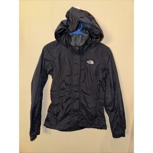 The North Face Resolve 2 Rain Jacket Women's‎ XS Black Waterproof Hooded Wind